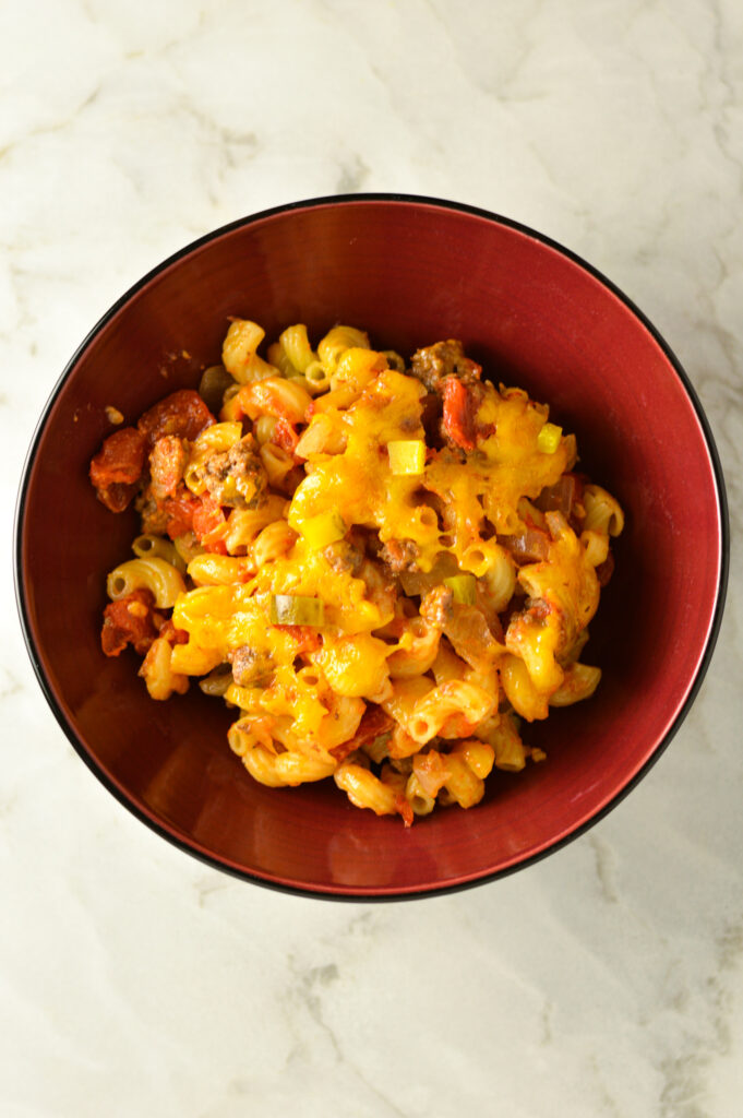 Cheeseburger Macaroni and Cheese Casserole