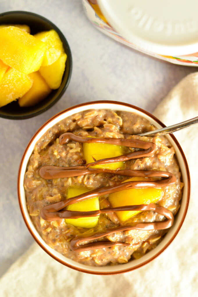 Mango Nutella Oatmeal