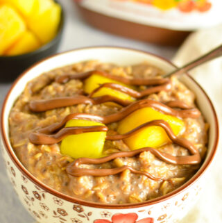 Mango Nutella Oatmeal