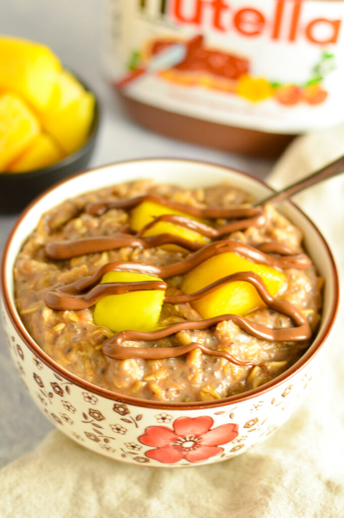 Mango Nutella Oatmeal