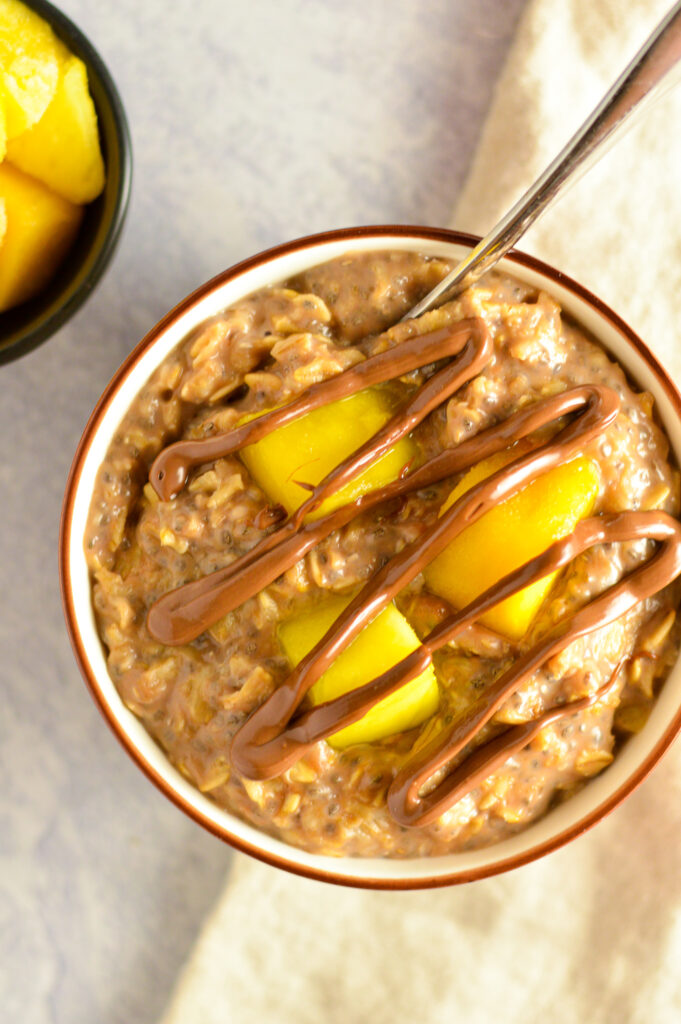 Mango Nutella Oatmeal