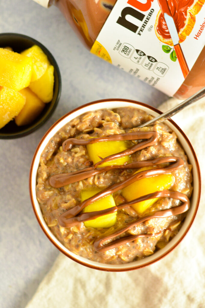 Mango Nutella Oatmeal