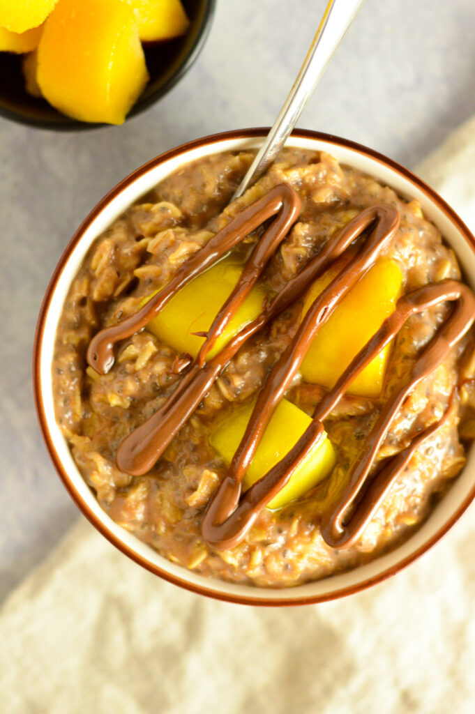 Mango Nutella Oatmeal