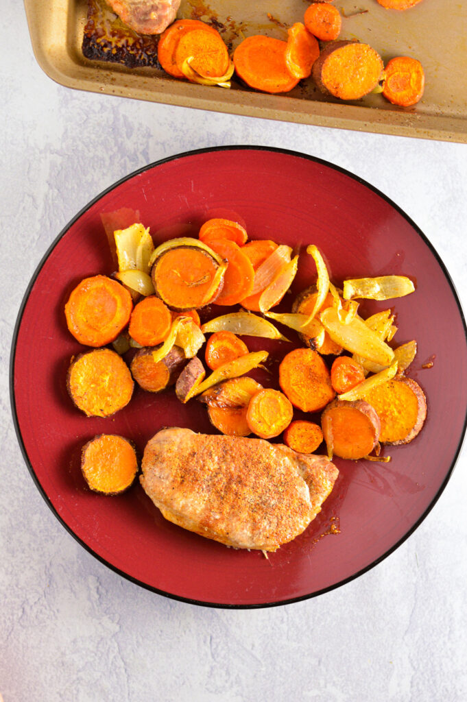 Sheet Pan Pork Chop and Vegetables