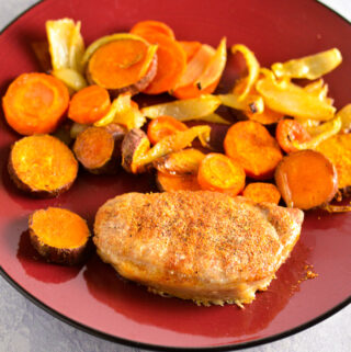 Sheet Pan Pork Chop and Vegetables