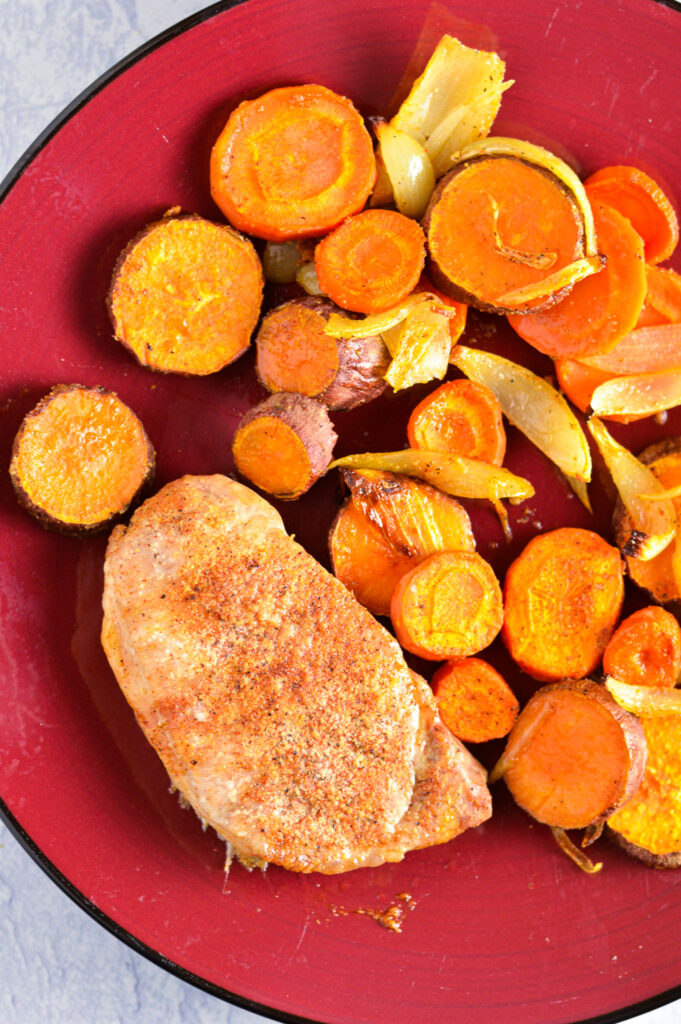 Sheet Pan Pork Chop and Vegetables