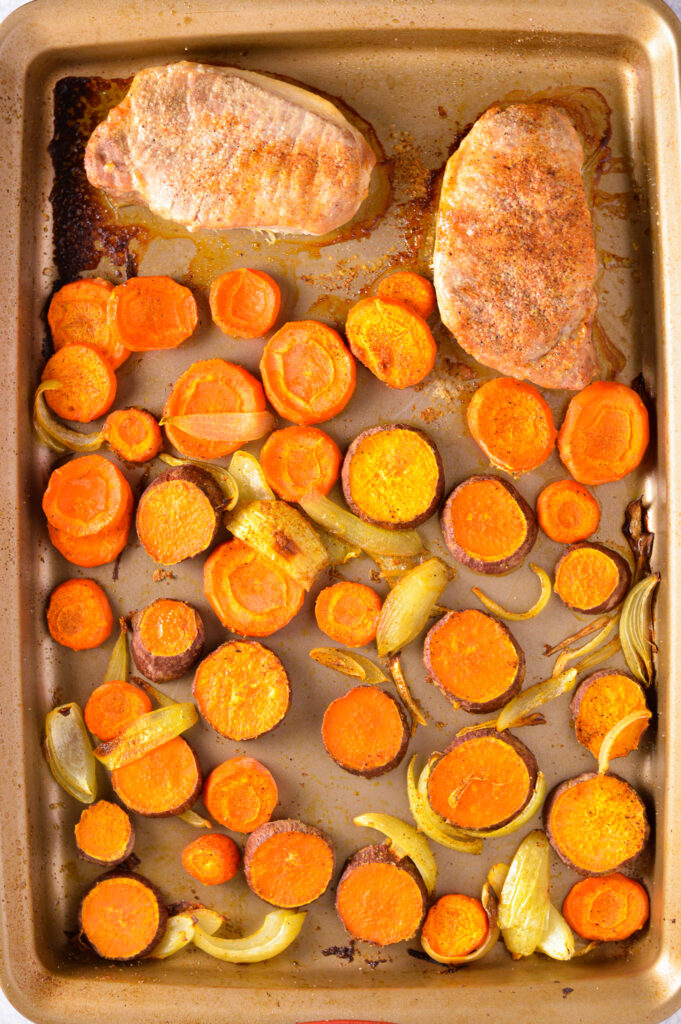 Sheet Pan Pork Chop and Vegetables