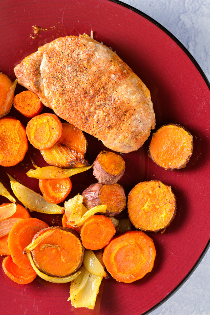 Sheet Pan Pork Chop and Vegetables