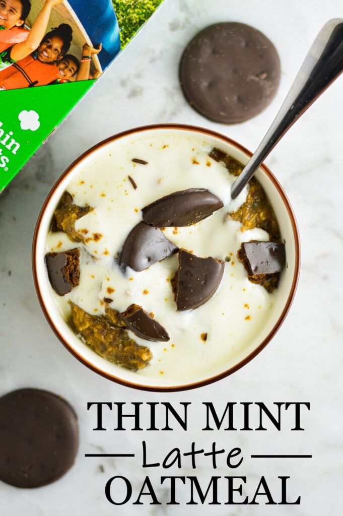 Thin Mint Latte Oatmeal