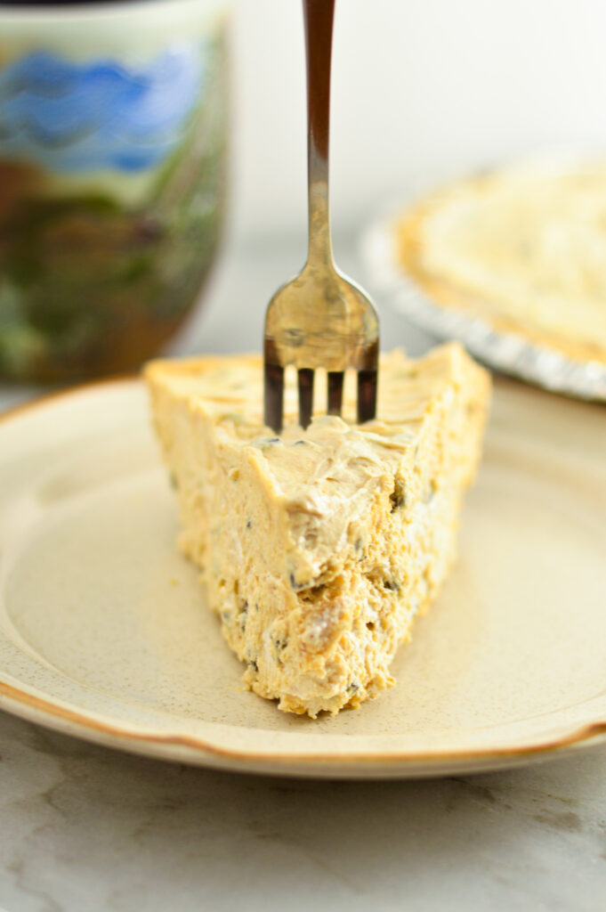 No Bake Peanut Butter Chocolate Chip Pie