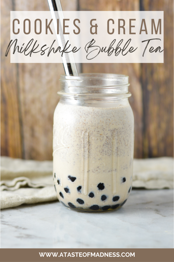 Cookies and Cream Milkshake Bubble Tea