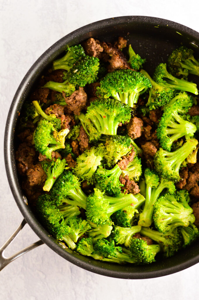 Ground Beef and Broccoli