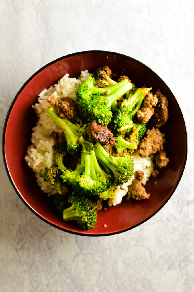 Ground Beef and Broccoli