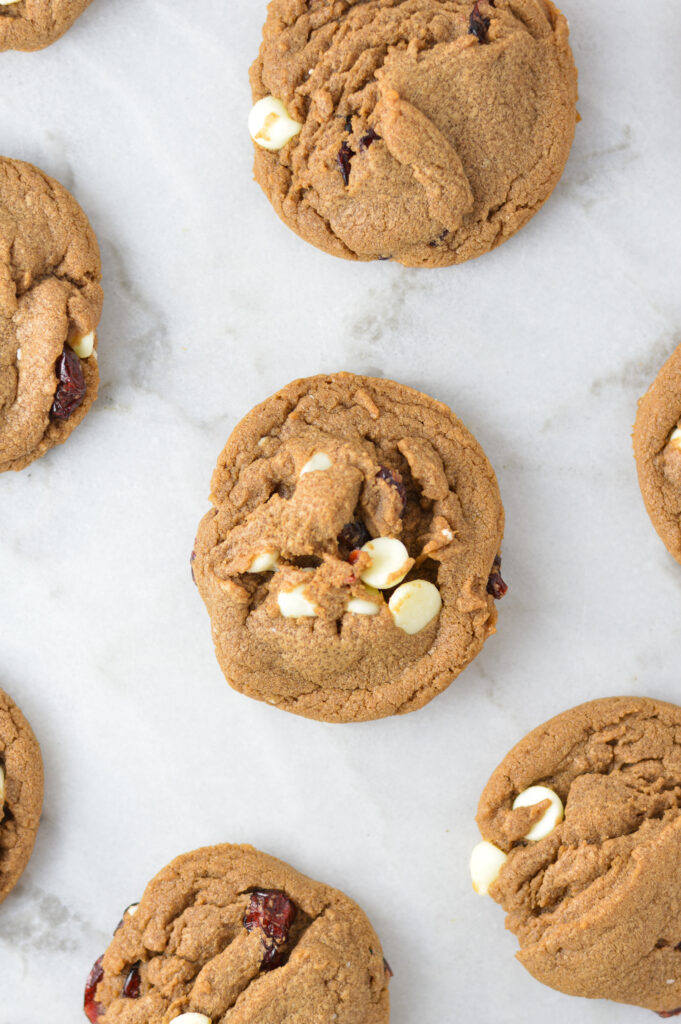 Cranberry White Chocolate Nutella Cookies