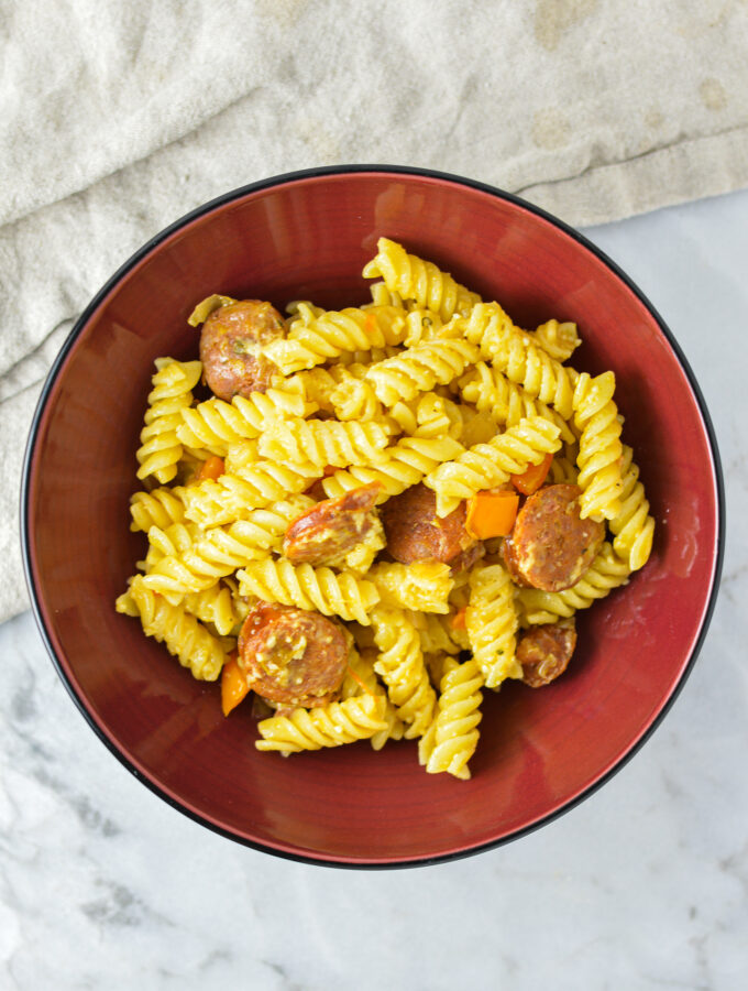 Sausage and Bell Pepper Rotini