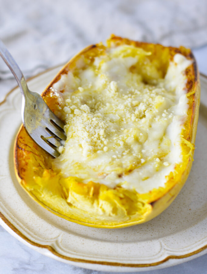 Spaghetti Squash Alfredo