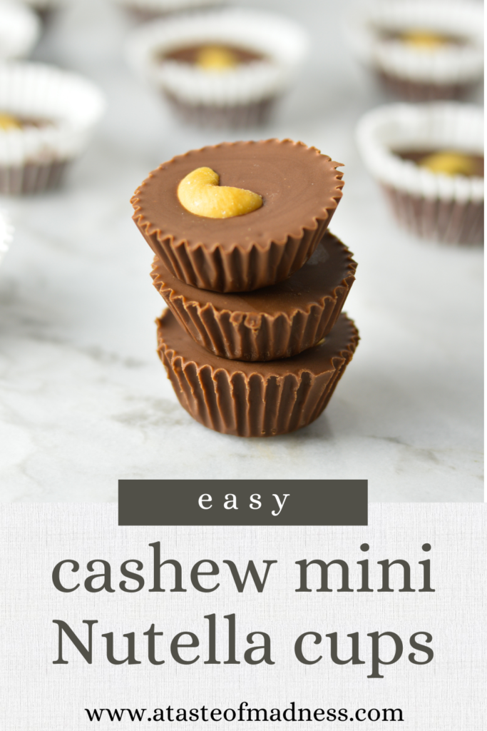 Cashew Mini Nutella Cups