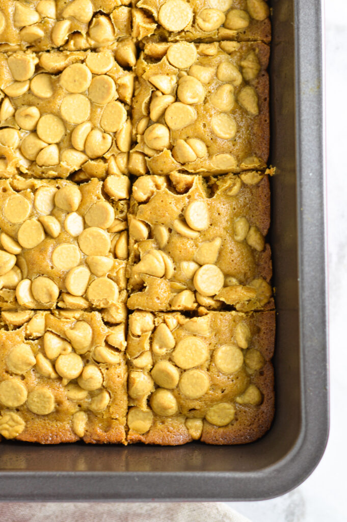 Brown Butter Peanut Butter Blondies