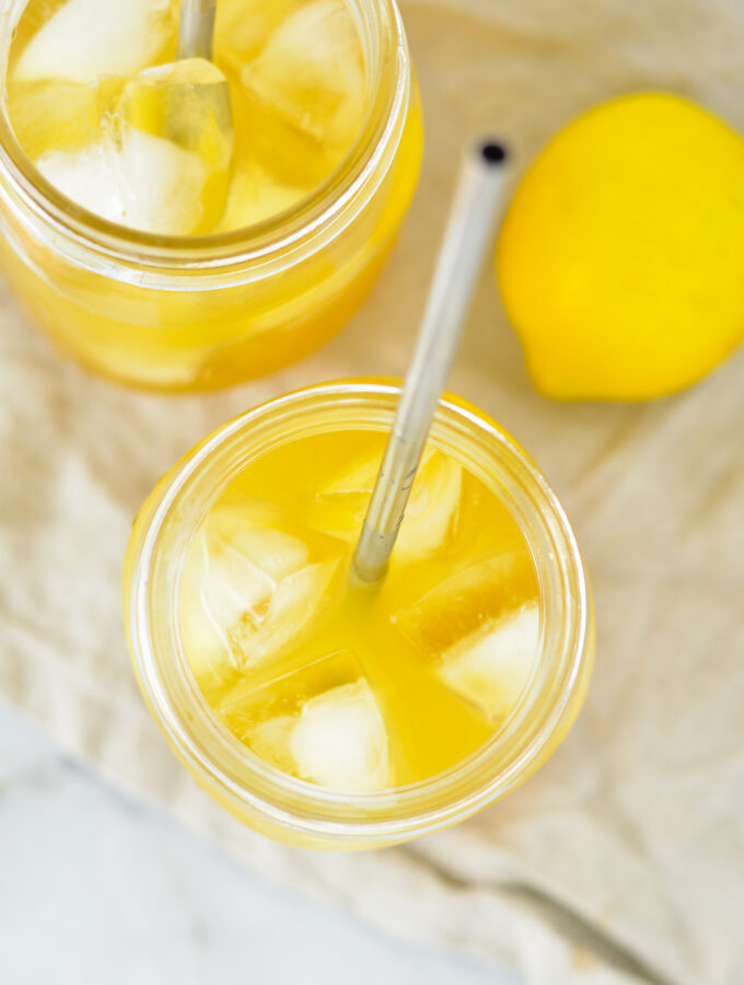 Orange Lemon Green Iced Tea