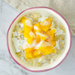 Healthy Peaches and Cream Oatmeal