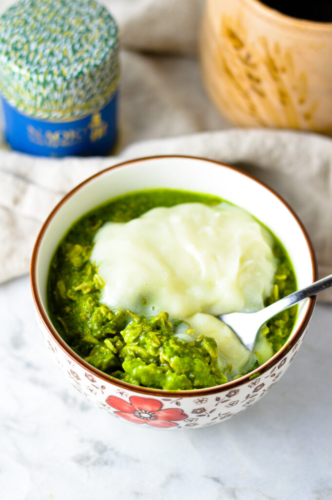 Matcha Cupcake Oatmeal