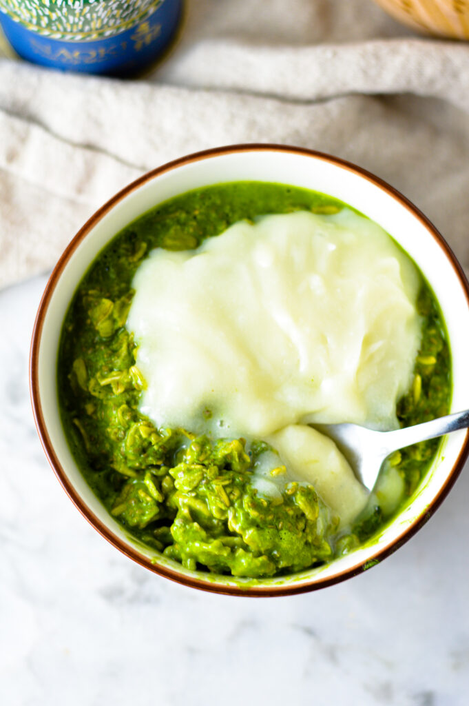 Matcha Cupcake Oatmeal