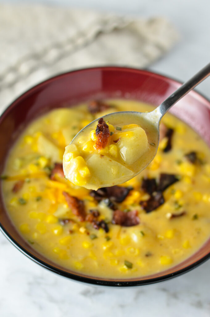 Potato Bacon and Corn Chowder