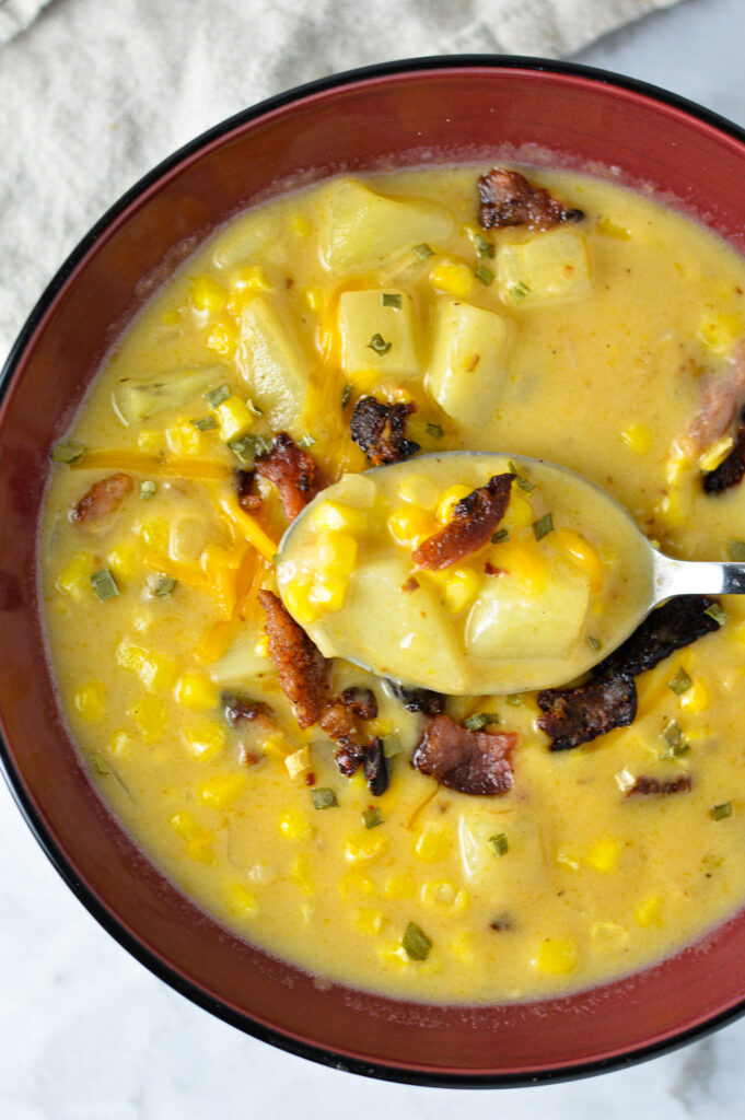 Potato Bacon and Corn Chowder