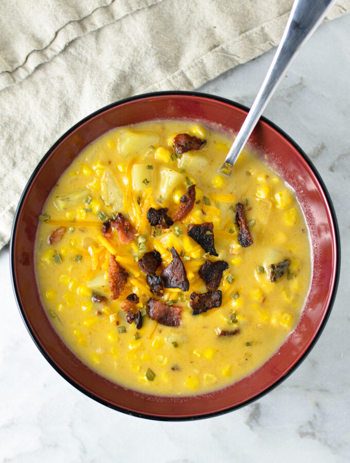 Potato Bacon and Corn Chowder