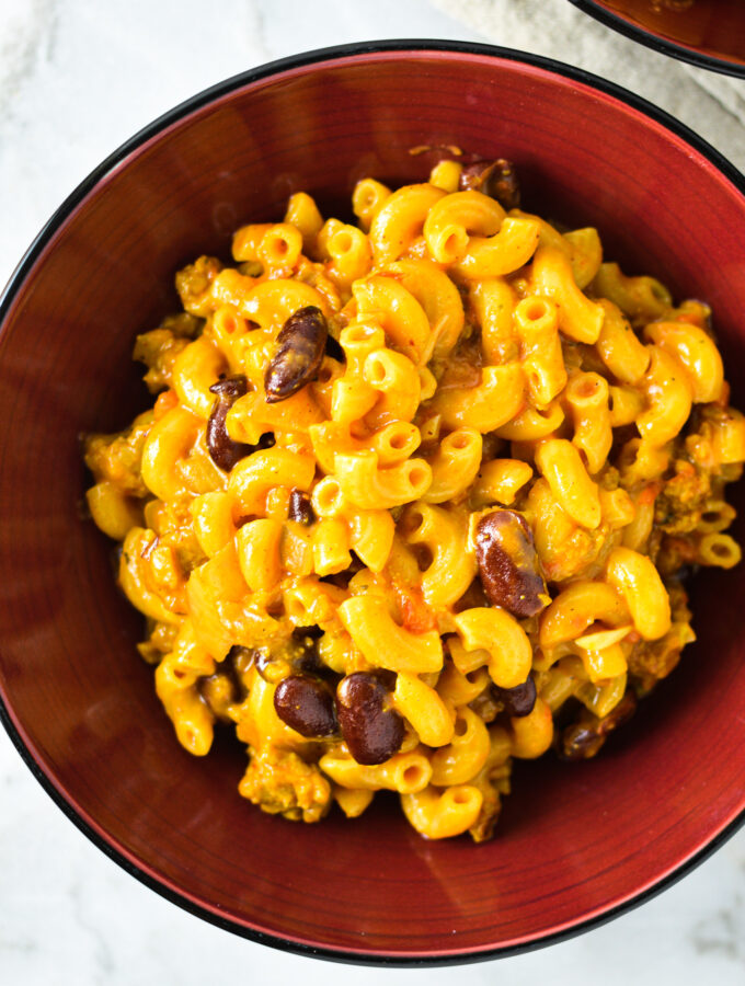 Vegan Chili Mac and Cheese