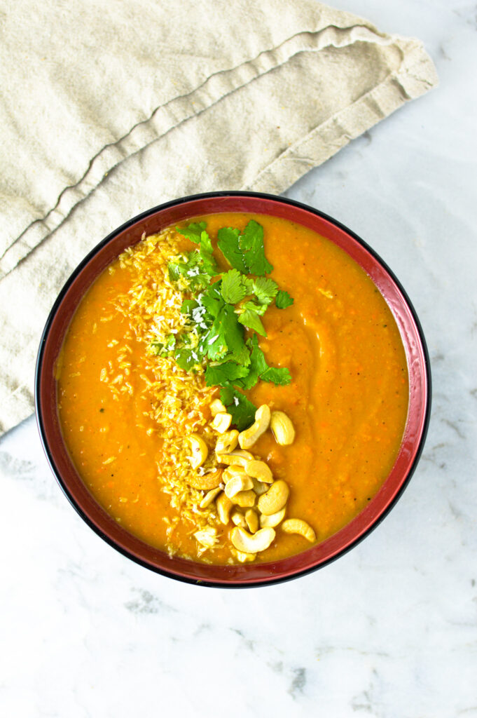 Thai Sweet Potato Carrot Soup