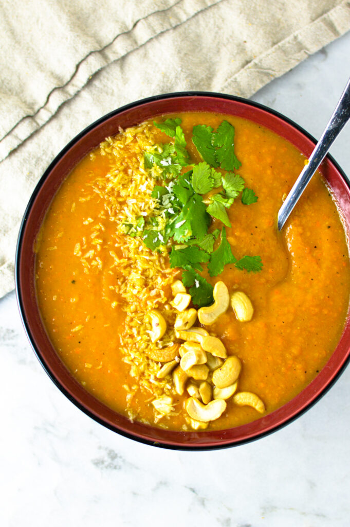 Thai Sweet Potato Carrot Soup