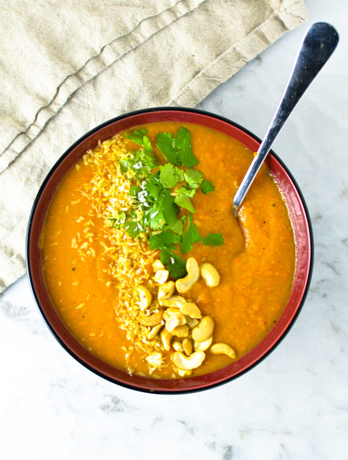 Thai Sweet Potato Carrot Soup