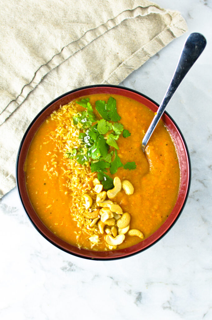 Thai Sweet Potato Carrot Soup