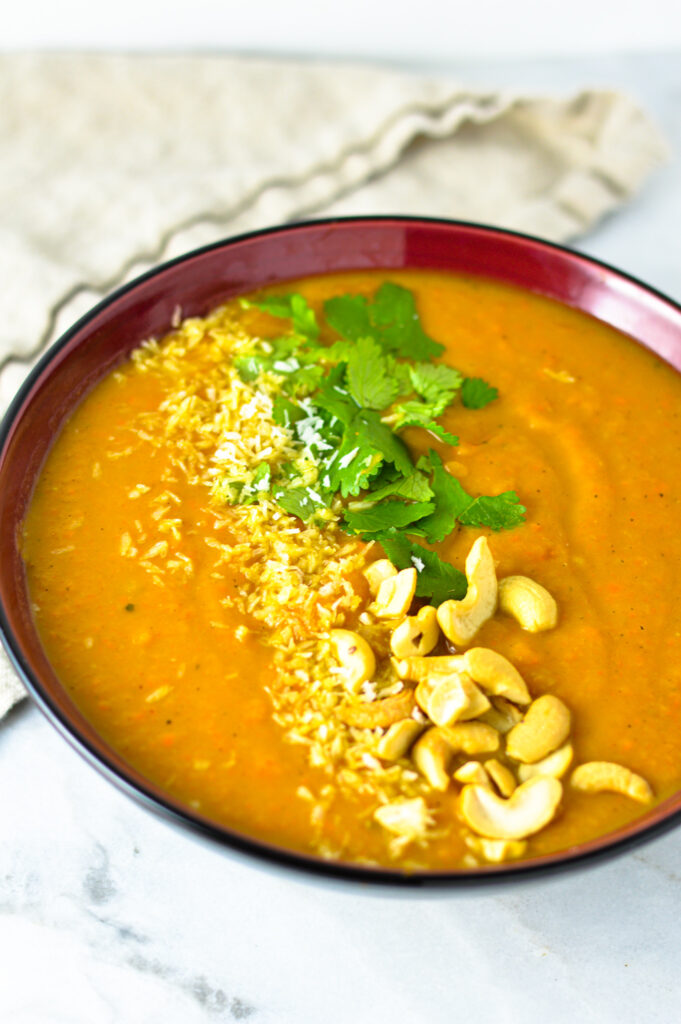 Thai Sweet Potato Carrot Soup