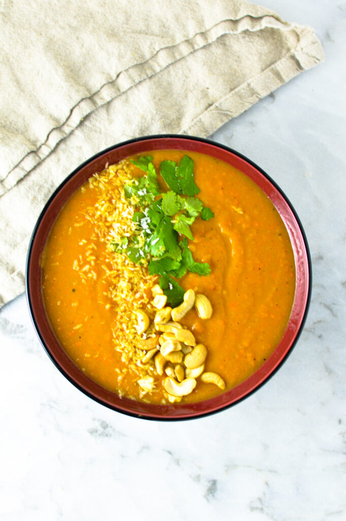 Thai Sweet Potato Carrot Soup