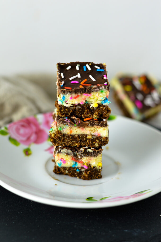 Birthday Cake Nanaimo Bars