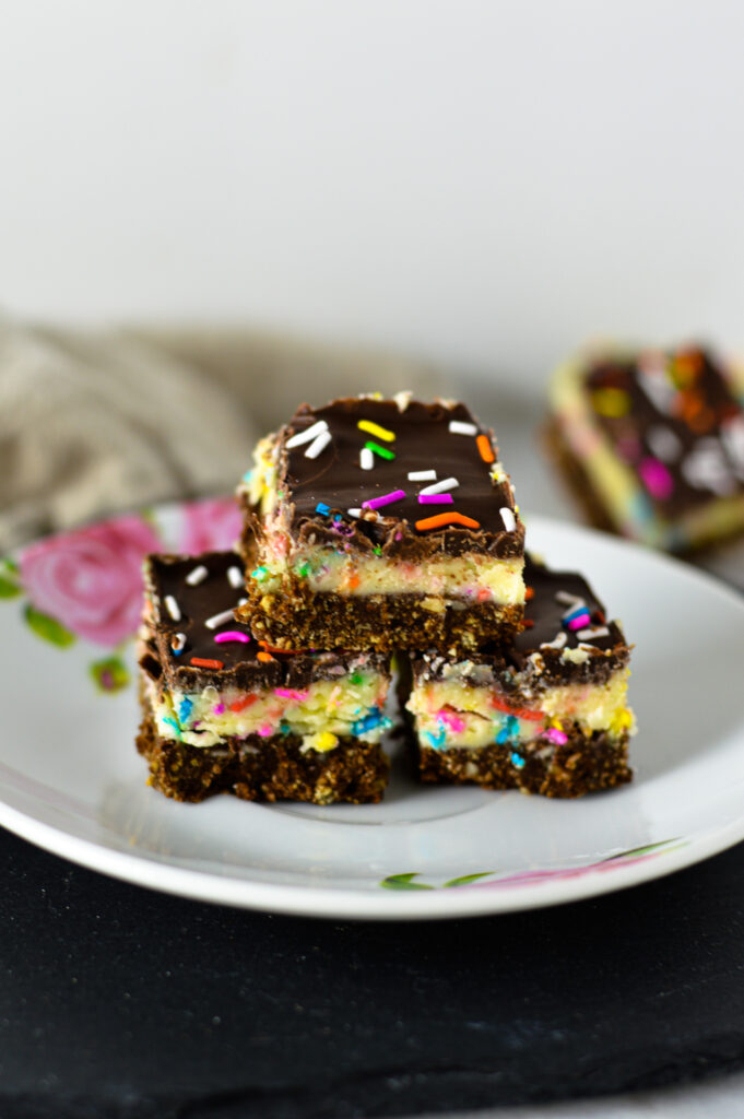 Birthday Cake Nanaimo Bars