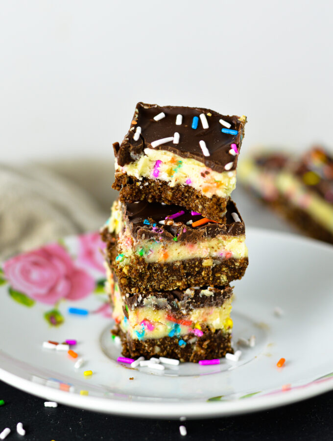 Birthday Cake Nanaimo Bars