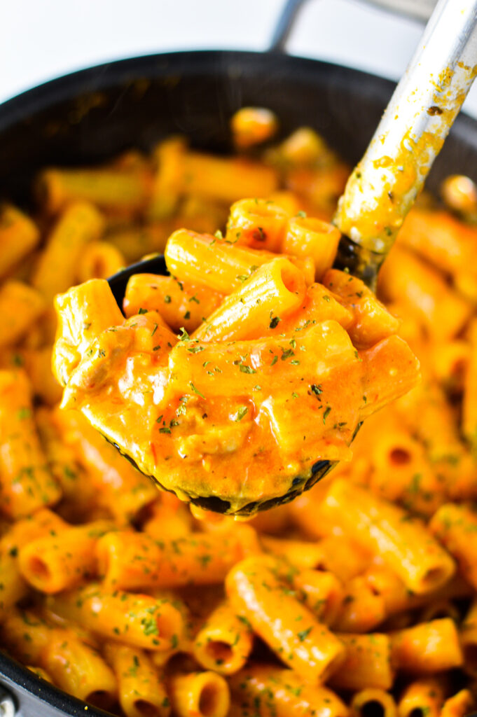 One Pot Cheesy Chicken Pasta