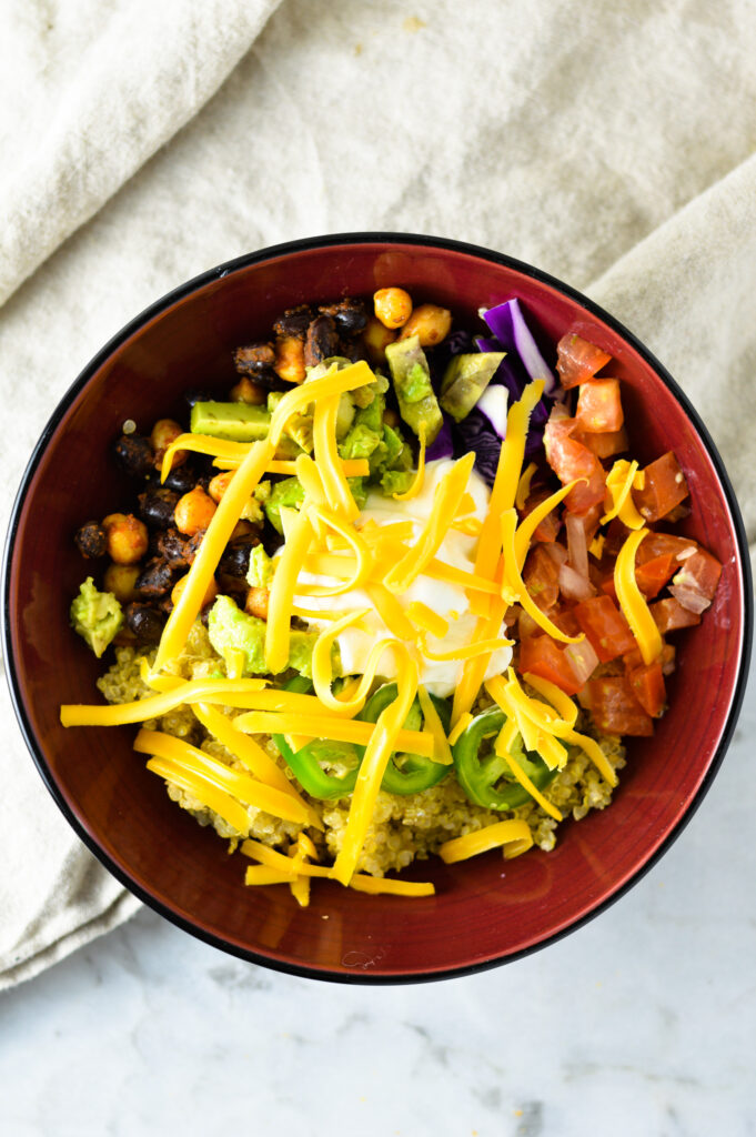 Quinoa Taco Bowls with Pico de Gallo