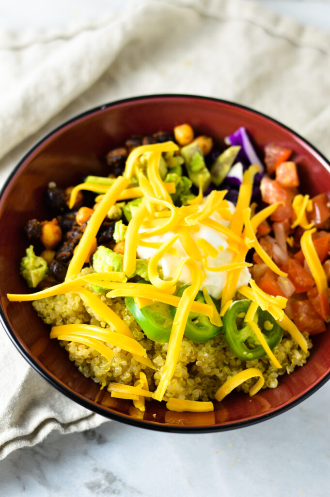 Quinoa Taco Bowls with Pico de Gallo