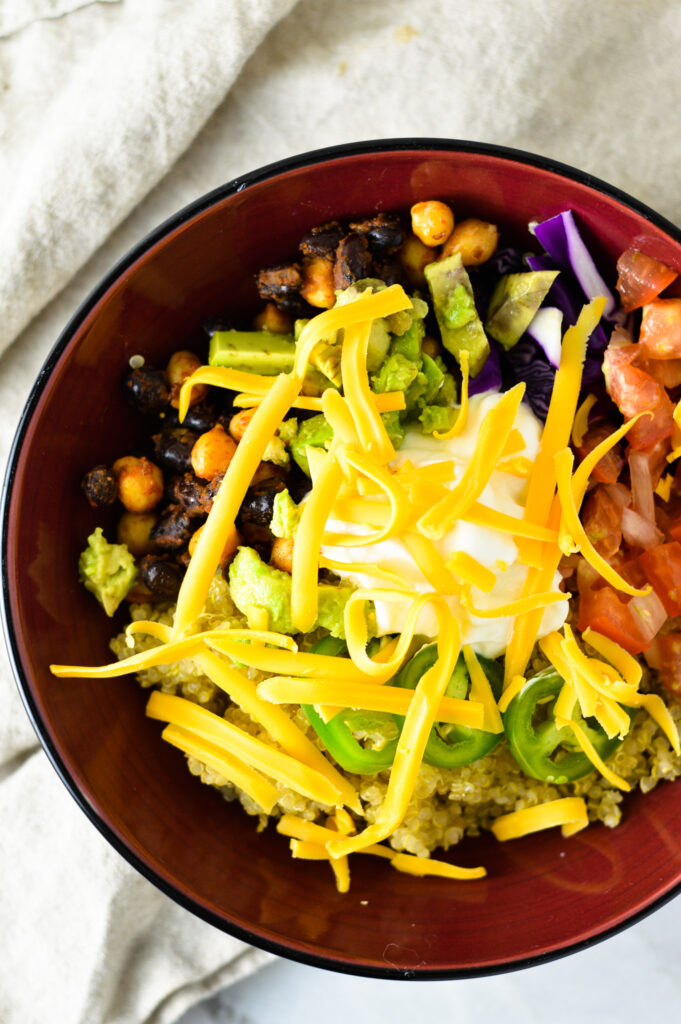 Quinoa Taco Bowls with Pico de Gallo