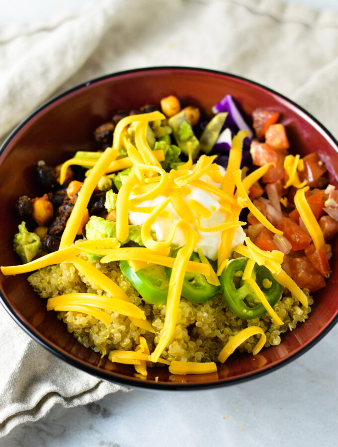 Quinoa Taco Bowls with Pico de Gallo