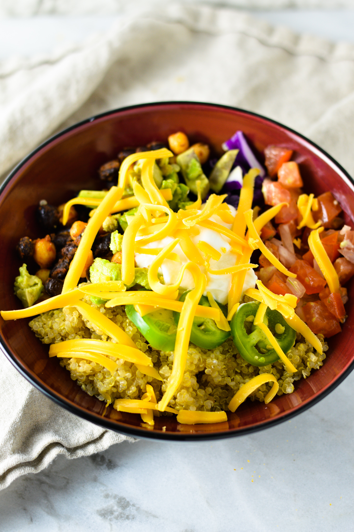 Quinoa Taco Bowls with Pico de Gallo