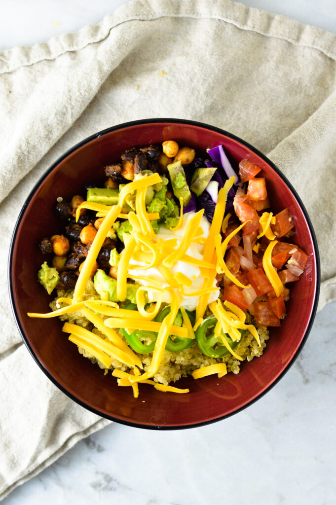 Quinoa Taco Bowls with Pico de Gallo