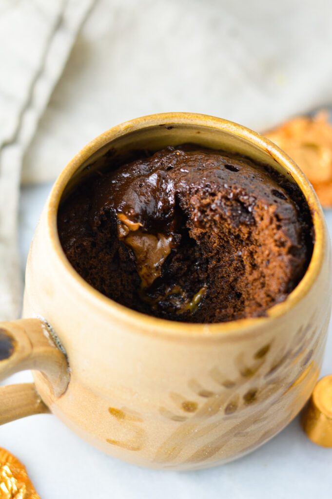 Rolo Chocolate Mug Cake