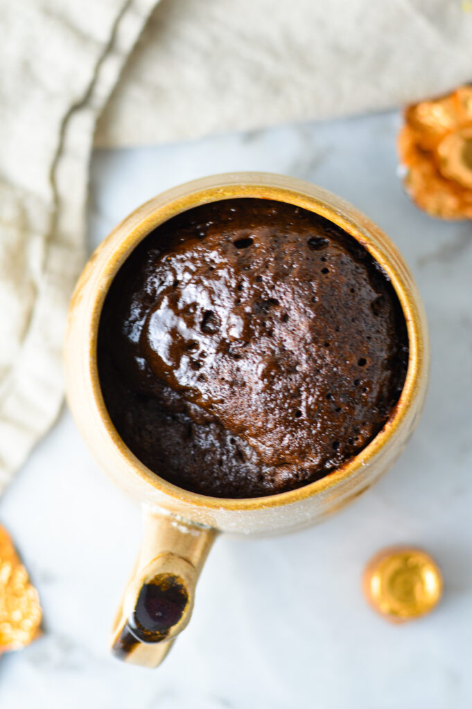 Rolo Chocolate Mug Cake