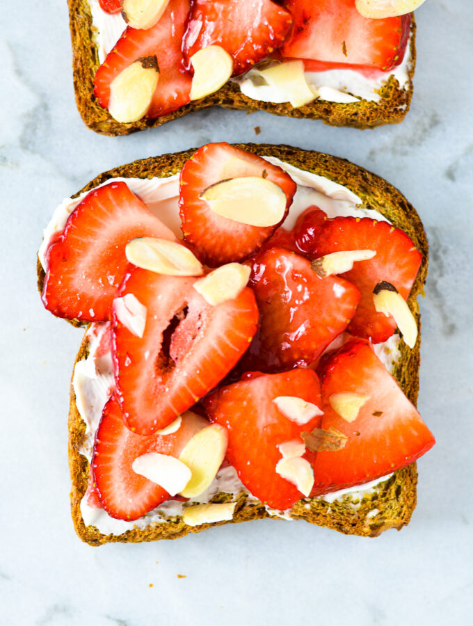 Strawberries and Cream Toast