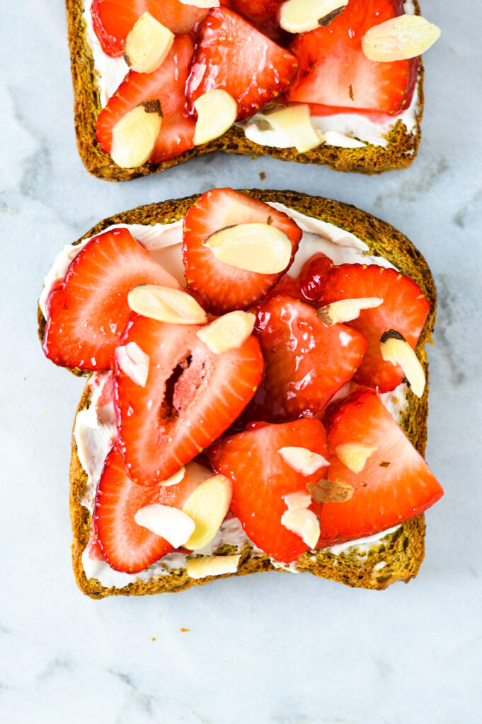 Strawberries and Cream Toast